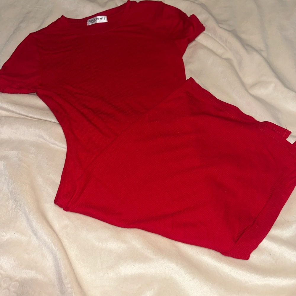 Chic Red Mini Dress